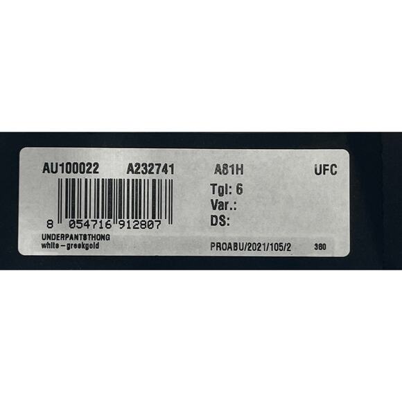 M2-10 VERSACE NWT Men's Greca Thong Underwear Cotton White Size 6/34-36/L - Picture 10 of 10